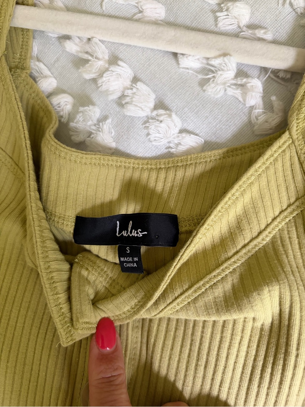 Lulu's Ribbed Button-Front Tank Top in Olive - Picture 2 of 2